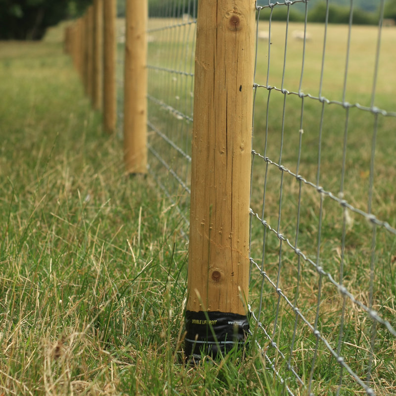 Fence Armor Postsaver Sleeve to Protect Where Decay is Worst Wood